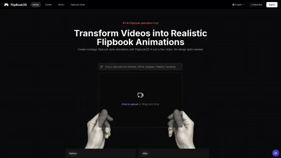 Transform Videos into Flipbook Animations