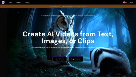 AI Video Generator – Create Videos from Text, Images, or Clips | Image-to-Video Maker