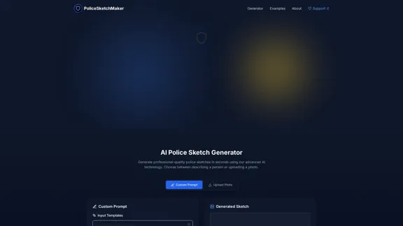 PoliceSketchMaker - Gere Esboços Policiais com IA Online