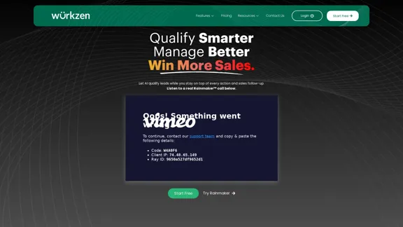 Wurkzen | Create Advanced AI Sales Teams