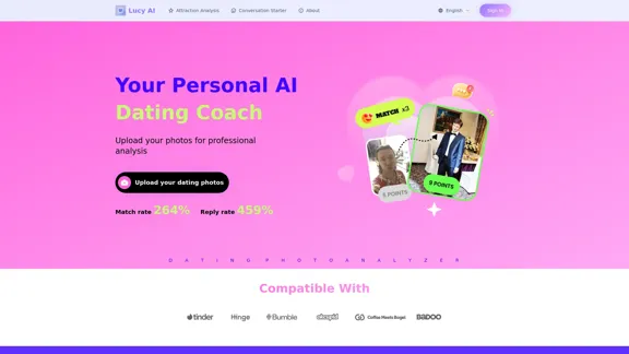 Lucy AI - The Dating Coach Who Truly Understands Women, enhances your dating profile.
