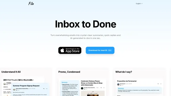 Filo - Cliente de Email AI e Lista de Tarefas