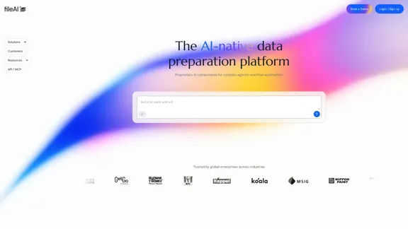 fileAI | 用於自動化和人工智慧的AI數據準備與管道 fileAI | 用於自動化和人工智慧的AI數據準備與管道