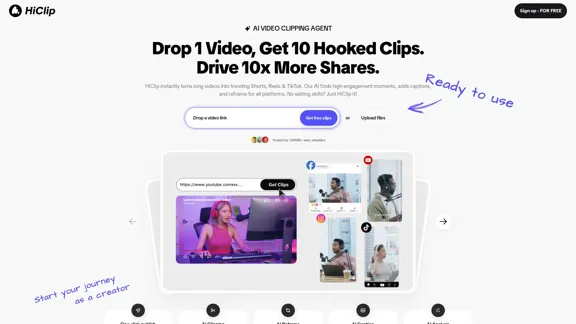 HiClip - Agente de Recorte de Vídeo com IA