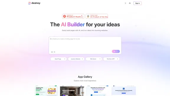 deamoy: Der KI-Builder für Ihre Ideen