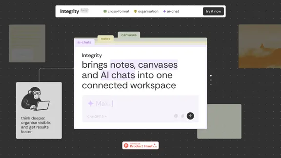 Integrity — Notes, Canvases, and AI all in one workspace