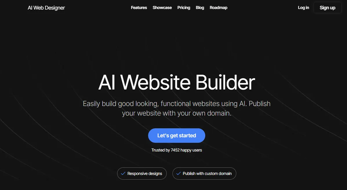 Diseñador web de IA - Crea sitios web funcionales increíbles utilizando IA en minutos con este Constructor de Sitios Web de IA.